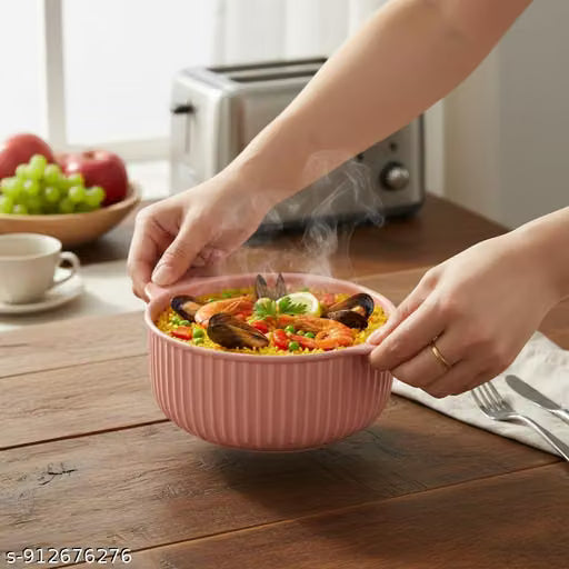 Pink Ceramic Casserole Dish with Lid and Handles