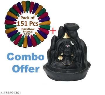 Adiyogi Backflow Incense Holder