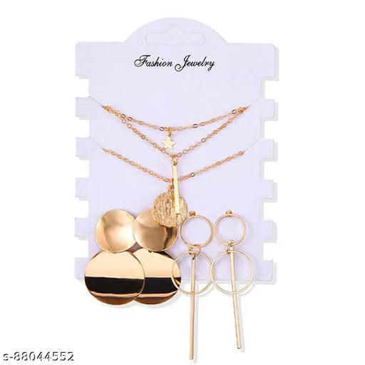 Gold Plated Fashion Drop Earrings