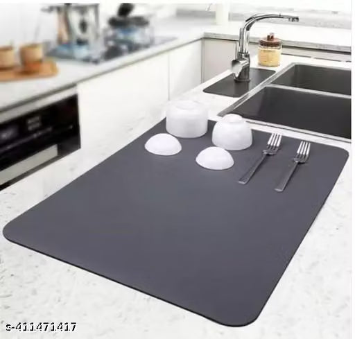 40 x 60cm Silicone Dish Drying Mat for Kitchen Counter
