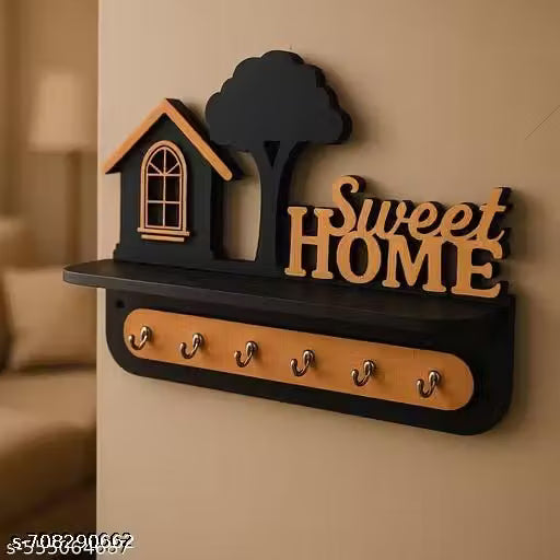 Decorative Wall-Mounted Key Holder