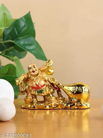 Golden Laughing Buddha Statue