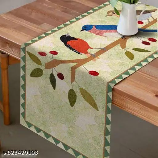 Digital Print Table Runner for 6-Seater Table, 13 x 72 Inch