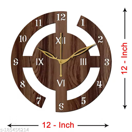 Classic Wenge Wooden Wall Clock 30 cm