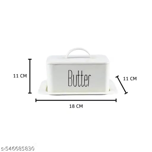 Metal Butter Dish with Lid for Kitchen Storage
