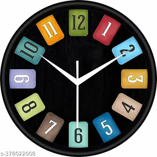 Minimal Plastic Round Wall Clock