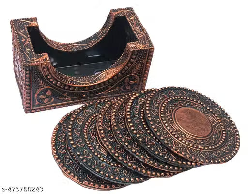 Plastic Mandala Design Coasters for Cups and Mugs