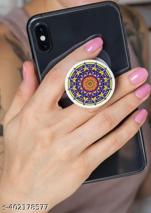 White Expanding Pop Socket Mobile Phone Grip Stand
