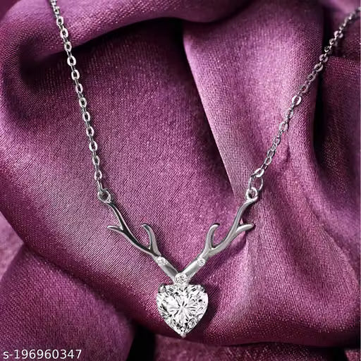 Heart Pendant Necklace with Cubic Zirconia