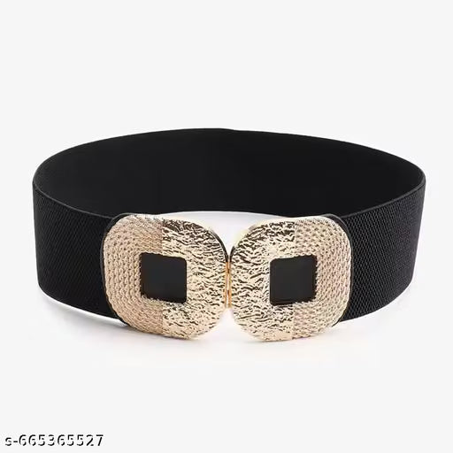 Women Vintage Embroidered Wide Cinch Belt