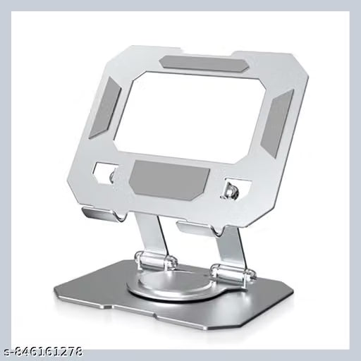 360 Degree Rotating Foldable Metal Phone and Tablet Desk Stand