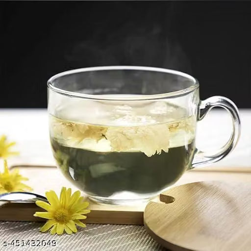 150ml Clear Glass Tea Cups with Handles – Set of 2