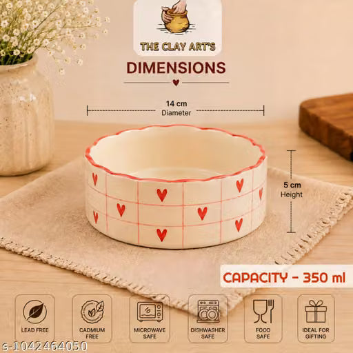 Two-Piece Ceramic Snack and Serving Bowl Set