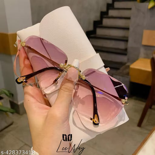 Gold Square Leeway Dark Sunglasses