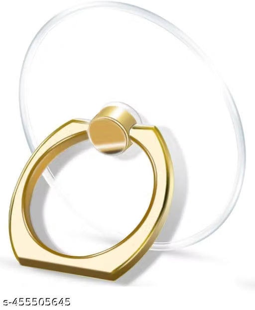 Transparent Round 360 Degree Rotating Phone Ring Holder