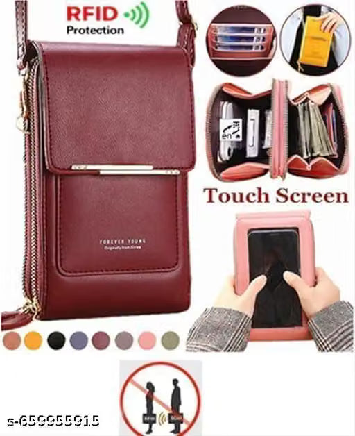 Floral Mini Crossbody Handbag with Multiple Compartments