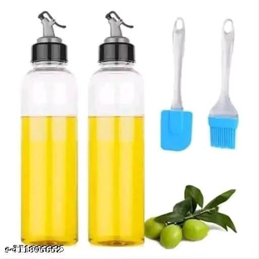 1L Oil Dispenser Bottle Set with Silicone Brush and Spatula