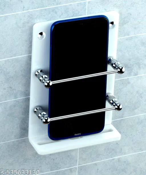 Acrylic Wall Mounted Mobile Charging and Remote Holder