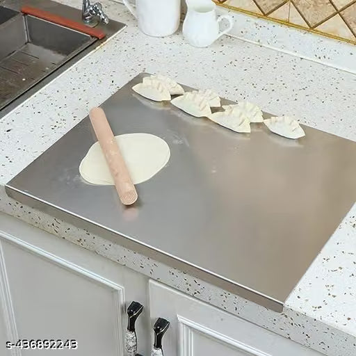 37 x 31cm Stainless Steel Kitchen Chopping Board