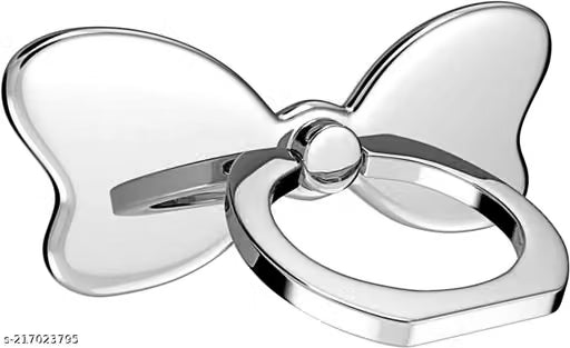 Silver Metal 360 Degree Rotating Phone Ring Kickstand