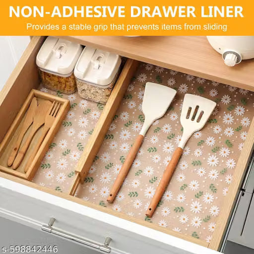 Washable Anti-Slip EVA Drawer and Shelf Liner, 300 x 45 cm