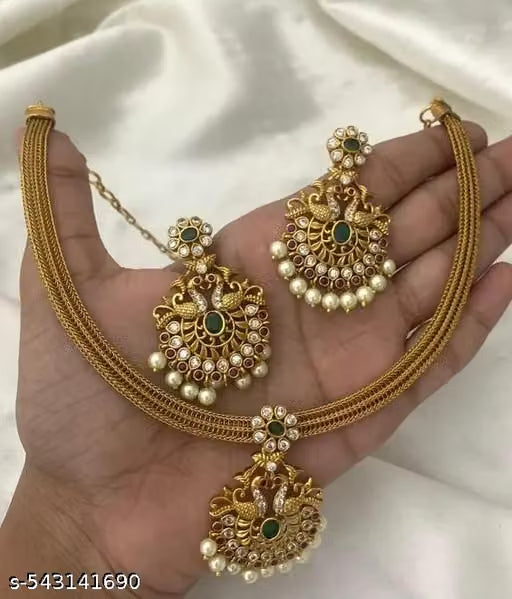 South Indian Traditional Gold Plated Haram Set