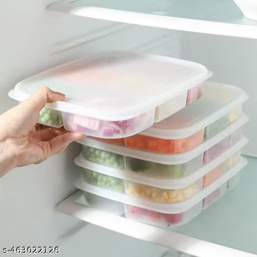 5-Compartment Multicolour Fridge Storage Container Set