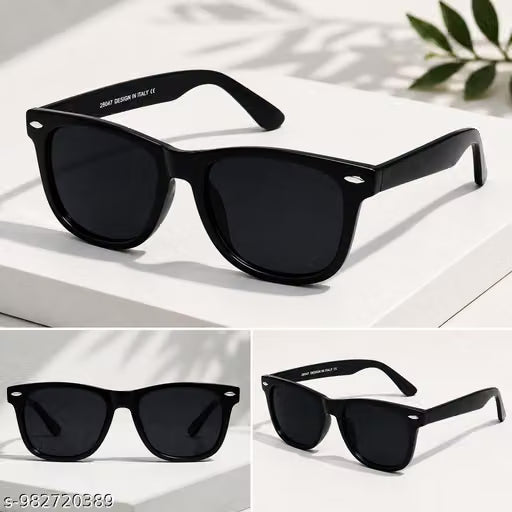 Black Wayfarer Pack of 2 Sunglasses