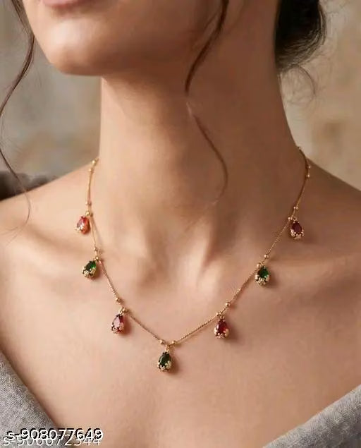 Gold Micro Plated Tanmaniya Chain Necklace