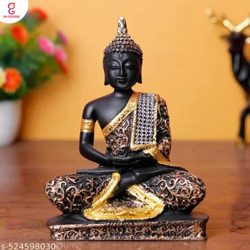 Pink and Black Sitting Buddha